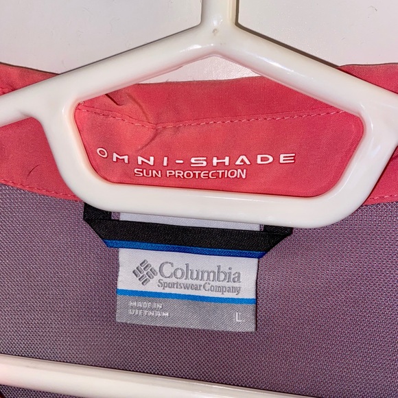Columbia Omni-Shade Pink Shirt Large -SOLD - Picture 3 of 13